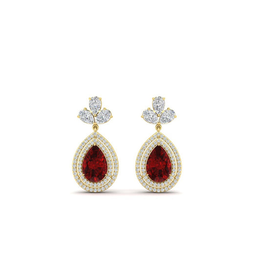 pear-drop-leaf-diamond-double-halo-earrings-with-ruby-in-yellow-gold-FDEAR11368GRUDR-NL-YG