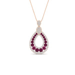Load image into Gallery viewer, pear-drop-pink-sapphire-cluster-pendant-in-rose-gold-fdpd11558gsadrpiangle1-nl-rg.jpg?v=1771312408