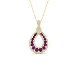 Load image into Gallery viewer, pear-drop-pink-sapphire-cluster-pendant-in-yellow-gold-fdpd11558gsadrpiangle1-nl-yg.jpg?v=1771312407