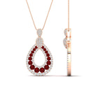 Load image into Gallery viewer, pear-drop-ruby-cluster-pendant-in-rose-gold-fdpd11558grudrangle2-nl-rg.jpg?v=1771312407