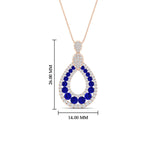 Load image into Gallery viewer, pear-drop-sapphire-cluster-pendant-in-rose-gold-fdpd11558gsablangle1-nl-rg-hw.jpg?v=1771312406
