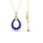 Load image into Gallery viewer, pear-drop-sapphire-cluster-pendant-in-yellow-gold-fdpd11558gsablangle2-nl-yg.jpg?v=1771312406