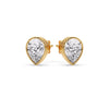 Load image into Gallery viewer, Half Carat Diamond Pear Drop Stud Bezel Earring