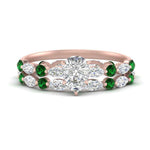 Load image into Gallery viewer, pear-emerald-floating-marquise-accent-ring-with-eternity-wedding-band-in-rose-gold-FDEWB9398PEGEMGR-NL-RG.jpg?v=1758802108
