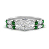 Load image into Gallery viewer, pear-emerald-floating-marquise-accent-ring-with-eternity-wedding-band-in-white-gold-FDEWB9398PEGEMGR-NL-WG.jpg?v=1758802248