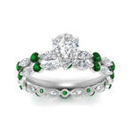 Load image into Gallery viewer, pear-emerald-floating-marquise-accent-ring-with-eternity-wedding-band-in-white-gold-FDEWB9398PEGEMGRANGLE5-NL-WG.jpg?v=1758802209
