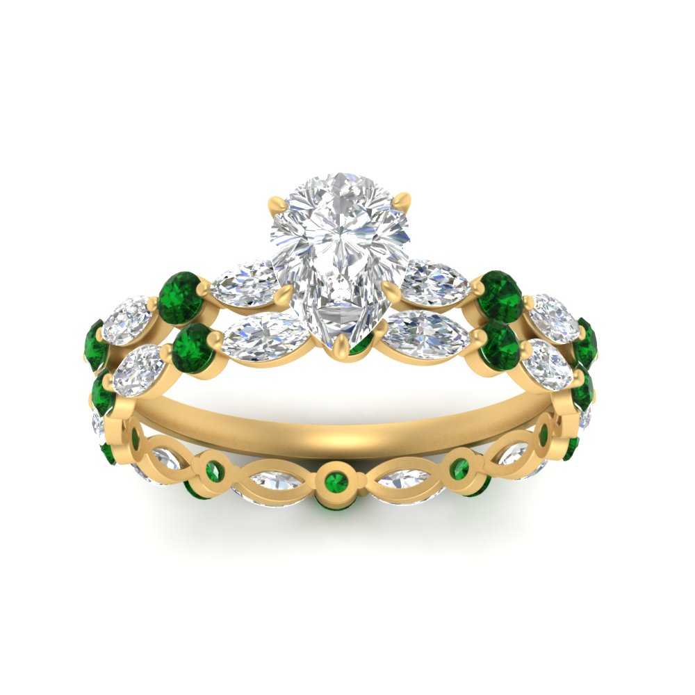 pear-emerald-floating-marquise-accent-ring-with-eternity-wedding-band-in-yellow-gold-FDEWB9398PEGEMGRANGLE5-NL-YG.jpg?v=1758802163