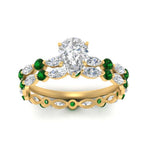 Load image into Gallery viewer, pear-emerald-floating-marquise-accent-ring-with-eternity-wedding-band-in-yellow-gold-FDEWB9398PEGEMGRANGLE5-NL-YG_d3401bdc-601b-4479-a8d8-ea2319d7354f.jpg?v=1758802229
