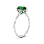 Load image into Gallery viewer, pear-green-emerald-and-round-diamond-under-halo-promise-ring-in-white-gold-FD9788PERGEMGR-NL-WG.jpg
