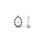 Load image into Gallery viewer, pear-halo-earring-black-diamond-for-2-carat-jackets-in-white-gold-fdearpe9677gblackangle4-2.00ct-nl-wg
