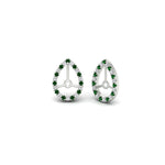Load image into Gallery viewer, pear-halo-earring-emerald-for-2-carat-jackets-in-white-gold-fdearpe9677gemgrangle1-2.00ct-nl-wg
