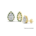 Load image into Gallery viewer, pear-halo-earring-emerald-for-2-carat-jackets-in-yellow-gold-fdearpe9677gemgrangle3-2.00ct-nl-yg

