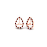 Load image into Gallery viewer, pear-halo-earring-ruby-for-2-carat-jackets-in-rose-gold-fdearpe9677grudrangle1-2.00ct-nl-rg
