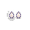 Load image into Gallery viewer, pear-halo-earring-sapphire-for-1-carat-jackets-in-rose-gold-fdearpe9677gsablangle2-1.00ct-nl-rg-hw.jpg?v=1763036619