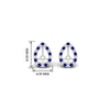 Load image into Gallery viewer, pear-halo-earring-sapphire-for-1-carat-jackets-in-white-gold-fdearpe9677gsablangle2-1.00ct-nl-wg-hw.jpg?v=1763036619