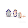 Load image into Gallery viewer, pear-halo-earring-sapphire-for-2-carat-jackets-in-rose-gold-fdearpe9677gsablngle3-2.00ct-nl-rg
