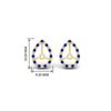 Load image into Gallery viewer, pear-halo-earring-sapphire-for-2-carat-jackets-in-yellow-gold-fdearpe9677gsablangle2-2.00ct-nl-yg-hw