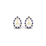Load image into Gallery viewer, pear-halo-earring-sapphire-for-2-carat-jackets-in-yellow-gold-fdearpe9677gsablangle2-2.00ct-nl-yg
