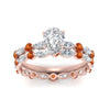 Load image into Gallery viewer, pear-orange-sapphire-floating-marquise-accent-ring-with-eternity-wedding-band-in-rose-gold-FDEWB9398PEGSAORANGLE5-NL-RG.jpg?v=1758802247