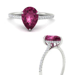 Load image into Gallery viewer, pear-pink-sapphire-and-round-diamond-under-halo-promise-ring-in-white-gold-FD9788PERGSADRPI-NL-WG.jpg
