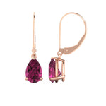 Load image into Gallery viewer, pear-pink-sapphire-lever-back-4-carat-earrings-in-rose-gold-FDEAR11236PEGSADRPI-4.00CT-NL-RG.jpg

