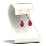 Load image into Gallery viewer, pear-pink-sapphire-lever-back-4-carat-earrings-in-rose-gold-FDEAR11236PEGSADRPI-4.00CT-NL-RG.jpg
