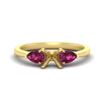 Load image into Gallery viewer, pear-pink-sappire-cathedral-semi-mount-engagement-ring-in-yellow-gold-fd-enr9210smr-nl-yg
