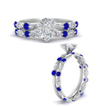 Load image into Gallery viewer, pear-sapphire-floating-marquise-accent-ring-with-eternity-wedding-band-in-white-gold-FDEWB9398PEGSABLANGEL3-NL-WG.jpg?v=1758802163
