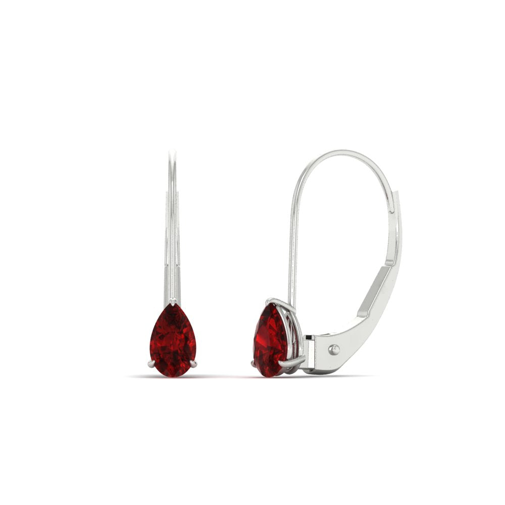pear-shape-0.50-carat-ruby-lever-back-studs-earring-in-white-gold-FDEAR9225PEGRUDR-0.50CT-NL-WG