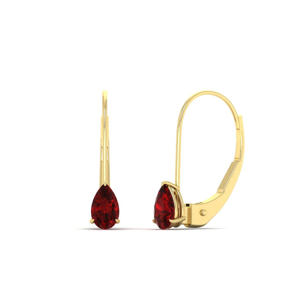 pear-shape-0.50-carat-ruby-lever-back-studs-earring-in-yellow-gold-FDEAR9225PEGRUDR-0.50CT-NL-YG
