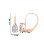 Load image into Gallery viewer, pear-shape-4-carat-diamond-lever-back-studs-earring-in-rose-gold-FDEAR9225PE-4.00CT-NL-RG
