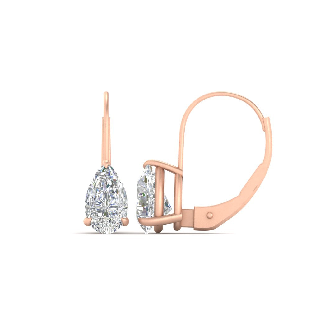 pear-shape-4-carat-diamond-lever-back-studs-earring-in-rose-gold-FDEAR9225PE-4.00CT-NL-RG