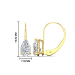 Load image into Gallery viewer, pear-shape-4-carat-diamond-lever-back-studs-earring-in-yellow-gold-FDEAR9225PE-4.00CT-NL-YG
