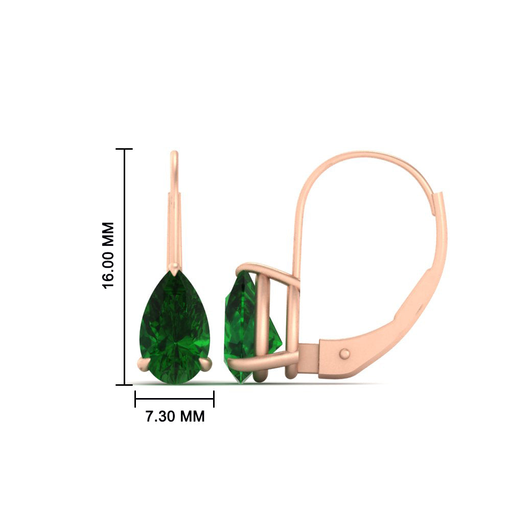 pear-shape-4-carat-emerald-lever-back-studs-earring-in-rose-gold-FDEAR9225PEGEMGR-4.00CT-NL-RG