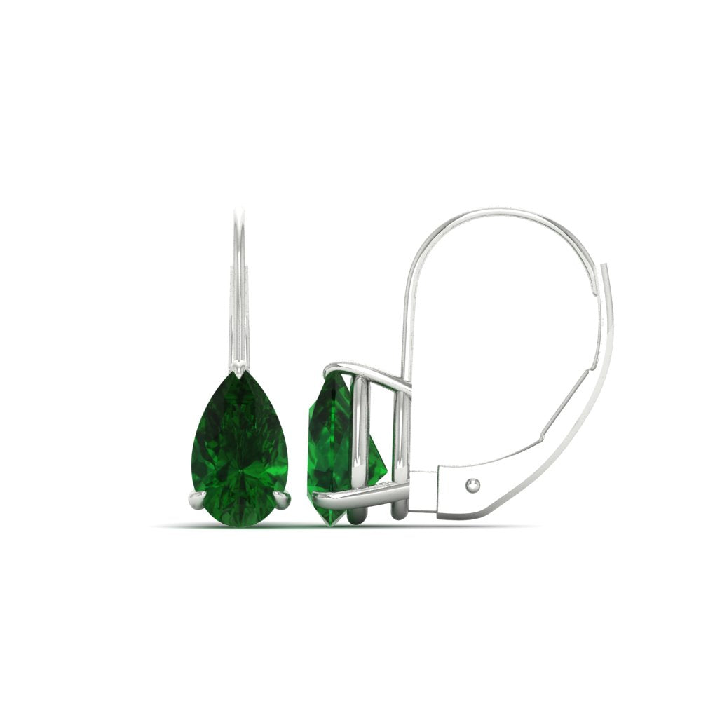 pear-shape-4-carat-emerald-lever-back-studs-earring-in-white-gold-FDEAR9225PEGEMGR-4.00CT-NL-WG