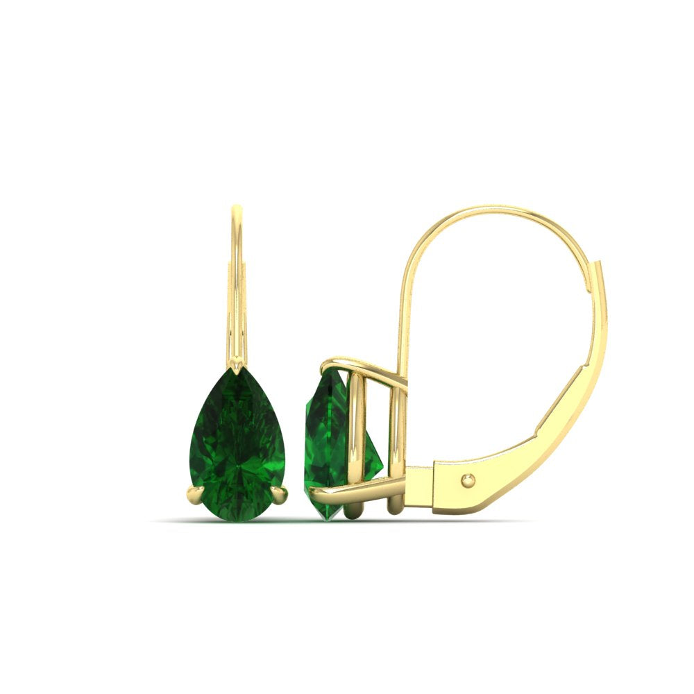 pear-shape-4-carat-emerald-lever-back-studs-earring-in-yellow-gold-FDEAR9225PEGEMGR-4.00CT-NL-YG