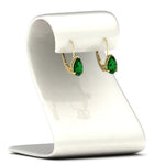 Load image into Gallery viewer, pear-shape-4-carat-emerald-lever-back-studs-earring-in-yellow-gold-FDEAR9225PEGEMGR-4.00CT-NL-YG
