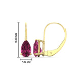 Load image into Gallery viewer, pear-shape-4-carat-pink-sapphire-lever-back-studs-earring-in-yellow-gold-FDEAR9225PEGSADRPI-4.00CT-NL-YG
