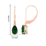 Load image into Gallery viewer, pear-shape-emerald-2-carat-lever-back-drop-stud-earrings-in-rose-gold-FDEAR11236PEGEMGR-2.00CT-RG.jpg
