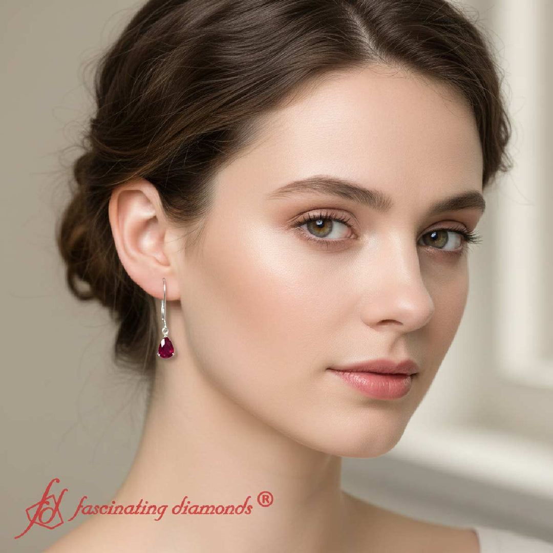 Timeless Pear Lever Back Drop Studs