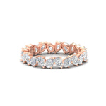 Load image into Gallery viewer, Pear Shape Slant 3 Carat Eternity Wedding Band