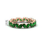 Load image into Gallery viewer, Pear Shape Slant 3 Carat Eternity Wedding Band