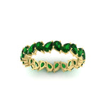 Load image into Gallery viewer, Pear Shape Slant 3 Carat Eternity Wedding Band