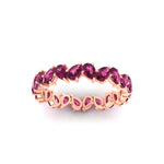 Load image into Gallery viewer, Pear Shape Slant 3 Carat Eternity Wedding Band