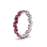 Load image into Gallery viewer, Pear Shape Slant 3 Carat Eternity Wedding Band