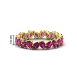 Load image into Gallery viewer, Pear Shape Slant 3 Carat Eternity Wedding Band