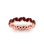 Load image into Gallery viewer, Pear Shape Slant 3 Carat Eternity Wedding Band