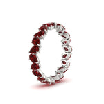 Load image into Gallery viewer, Pear Shape Slant 3 Carat Eternity Wedding Band