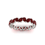 Load image into Gallery viewer, Pear Shape Slant 3 Carat Eternity Wedding Band