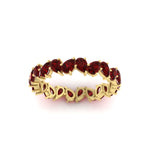 Load image into Gallery viewer, Pear Shape Slant 3 Carat Eternity Wedding Band